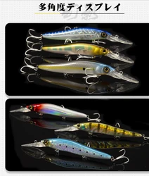 D1 Minnow Wobbler de flotación lenta para lubina y lucio