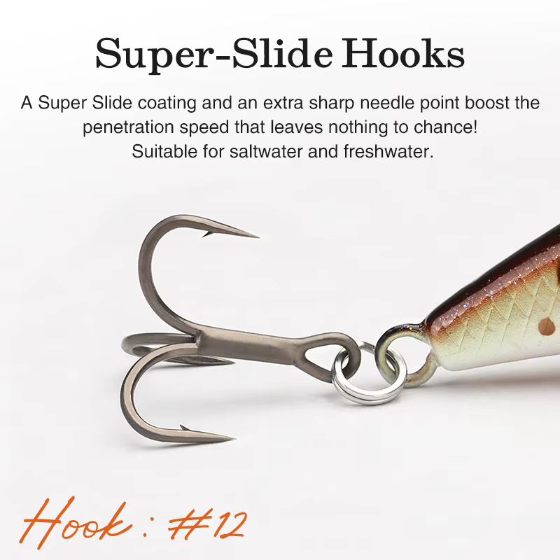 TSURINOYA Intruder 51S - Crankbait Minnow 51mm, 5,8 g para trucha