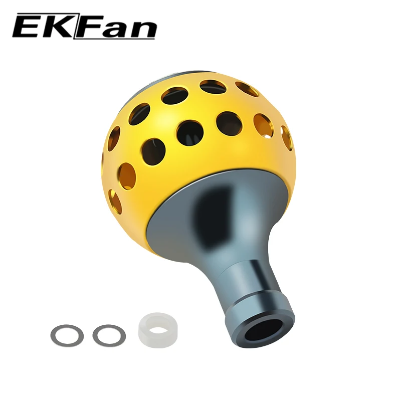 EKFan Perillas de aluminio 39 mm para carrete spinning – diseño redondo - imagen 5