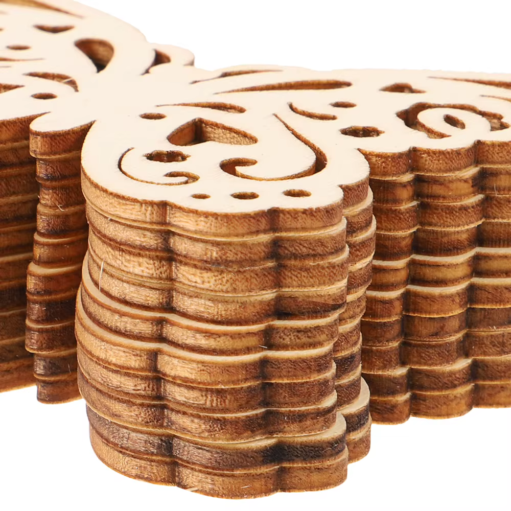 Chips de Madera Navideños Artesanales para Scrapbooking y Manualidades - imagen 3