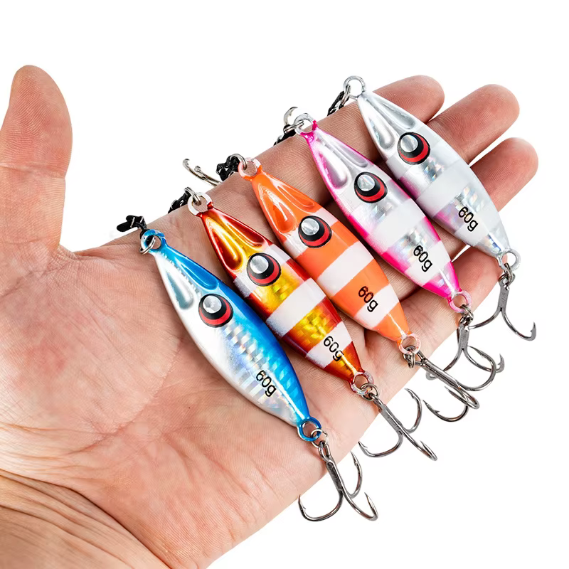 Jig Slow Pitch metálico fundido para pesca costera