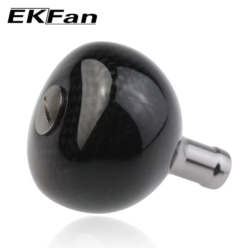 Mango carrete baitcasting EKFan – Recambio fibra carbono ergonómico - imagen 4