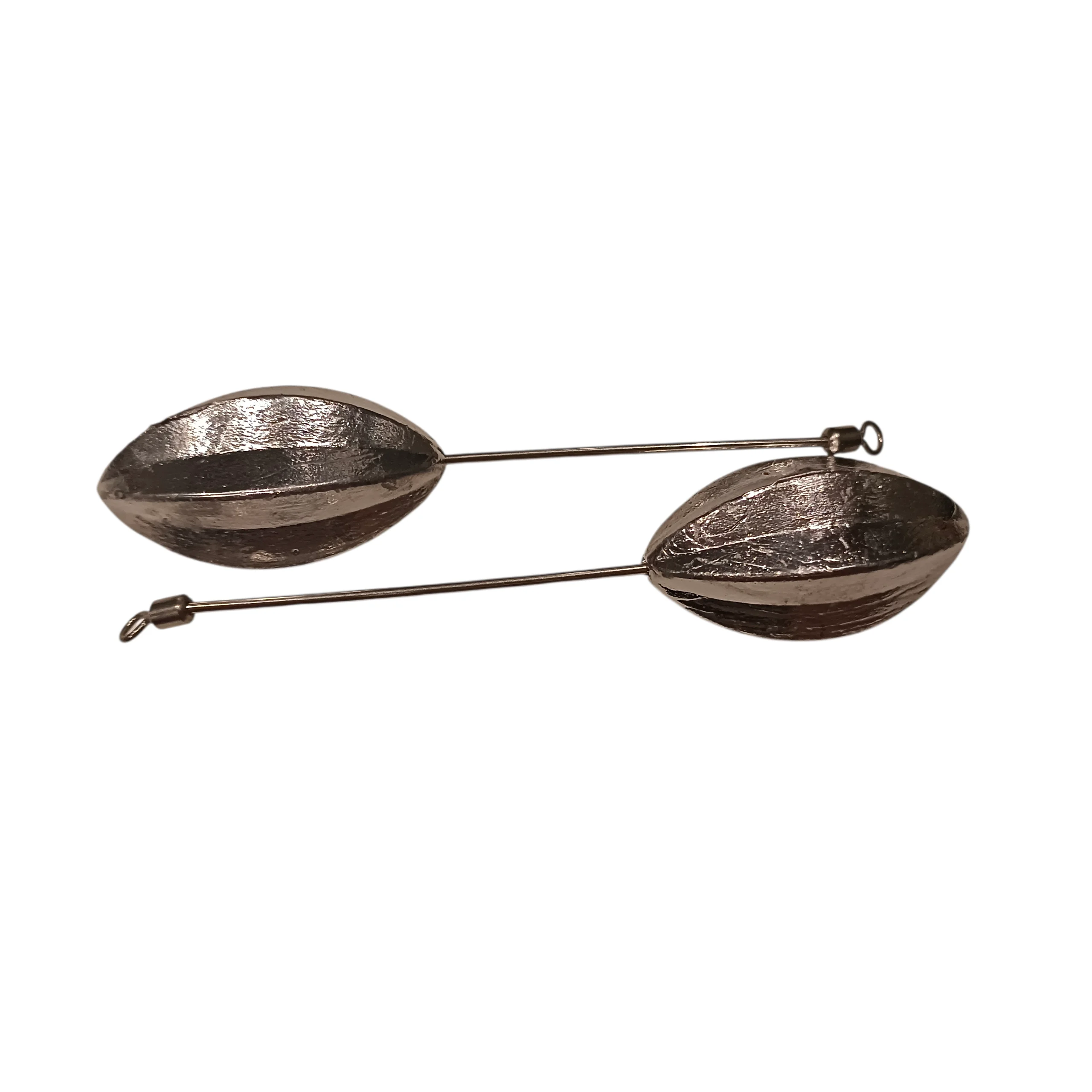 Plomos oliva estriados con rolling – Cebo del Oriente surf casting