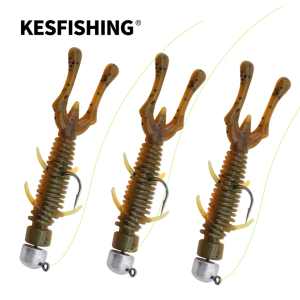 Kesfishing Señuelo Camarón Flotante – Doble color con aroma, 6cm - imagen 5