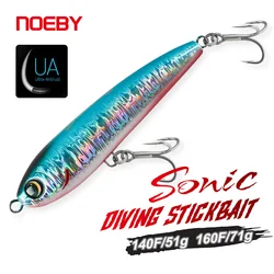 Señuelo stickbait de superficie NOEBY sónico para agua salada