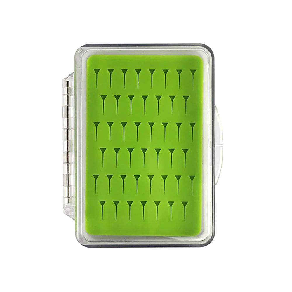 Caja de pesca Aventik Mini transparente con inserción de silicona