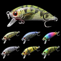 wLure Crankbait hundimiento lento con anzuelo triple vástago corto