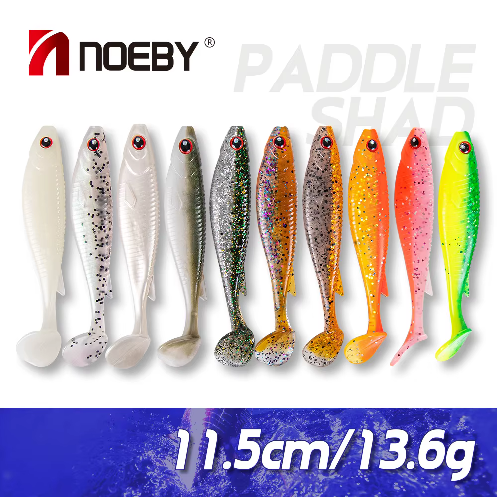Noeby Drive Shad – Señuelo de vinilo cola de paleta - imagen 5