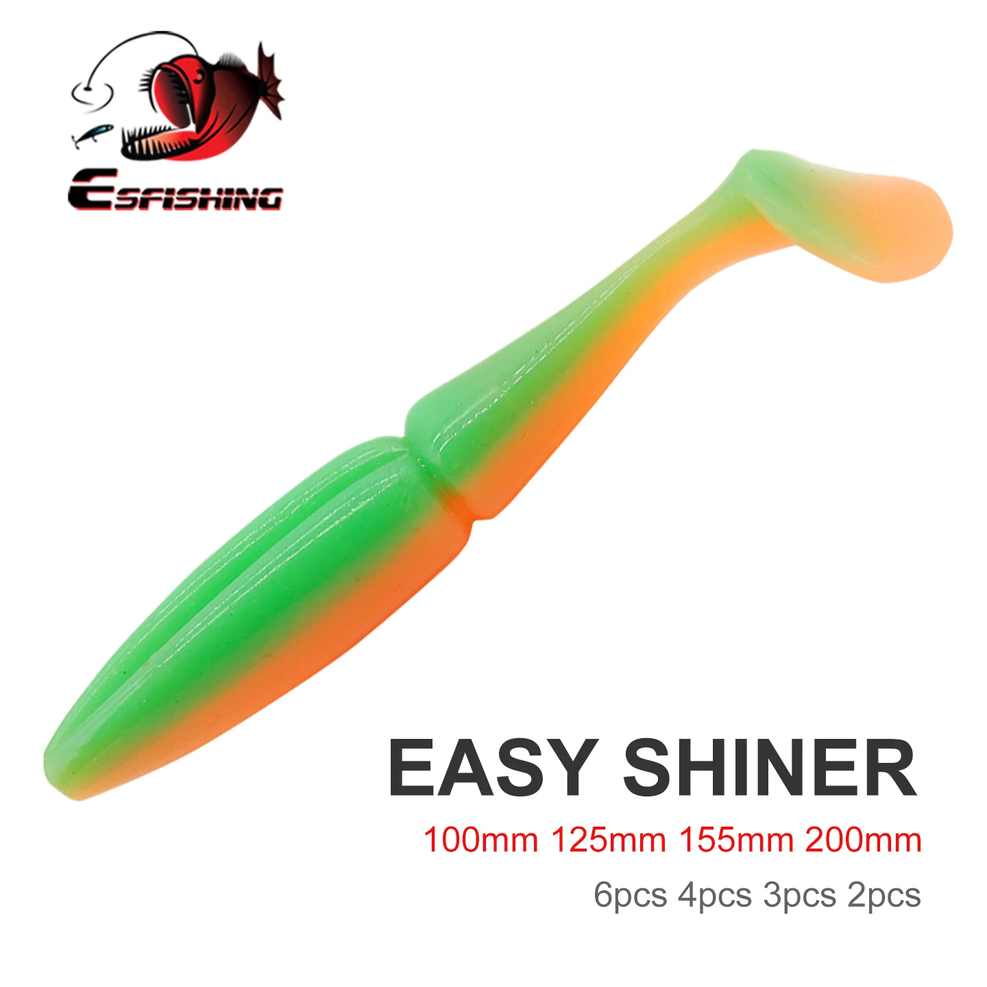 ESFISHING Softbait Lucio 125mm – Señuelo blando brillo - imagen 4