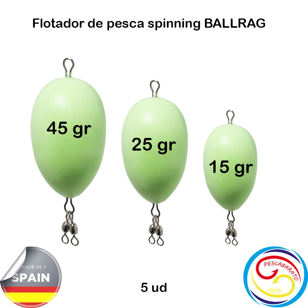 Flotador fosforescente para spinning – Señuelo luminoso - imagen 2