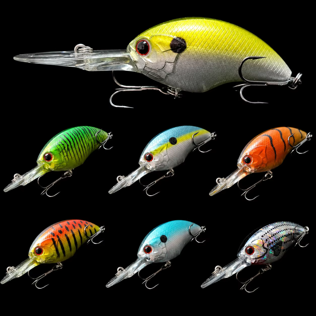 wLure Crankbait Wobbler 11 g 8,5 cm Buzo profundo flotante reflejante - imagen 2