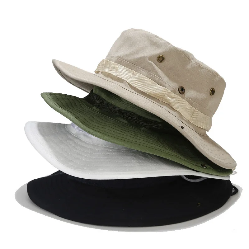Sombrero de cubo camuflado para hombre con opciones de color