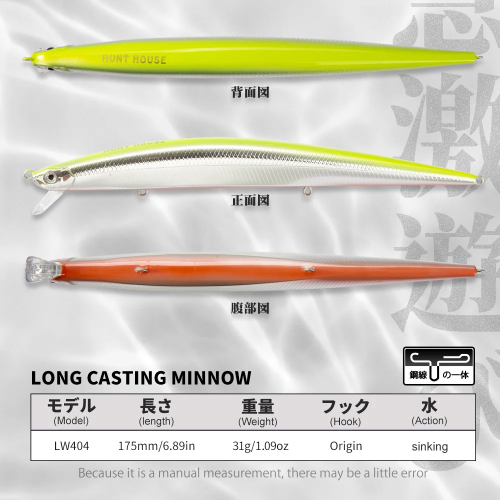 Jerkbait Minnow Hunthouse Tide Flyer 175 mm para lubina y lucioperca - imagen 2
