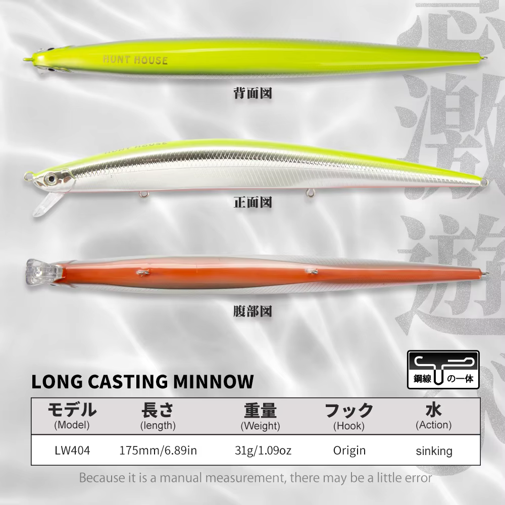 Señuelo Hunthouse Sinking Tide Minnow – Sea Wobber - imagen 3