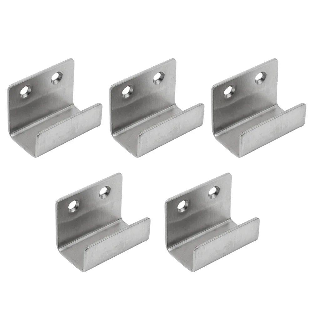 Ganchos fijos acero inoxidable cepillado tipo U personalizados CNC - imagen 3