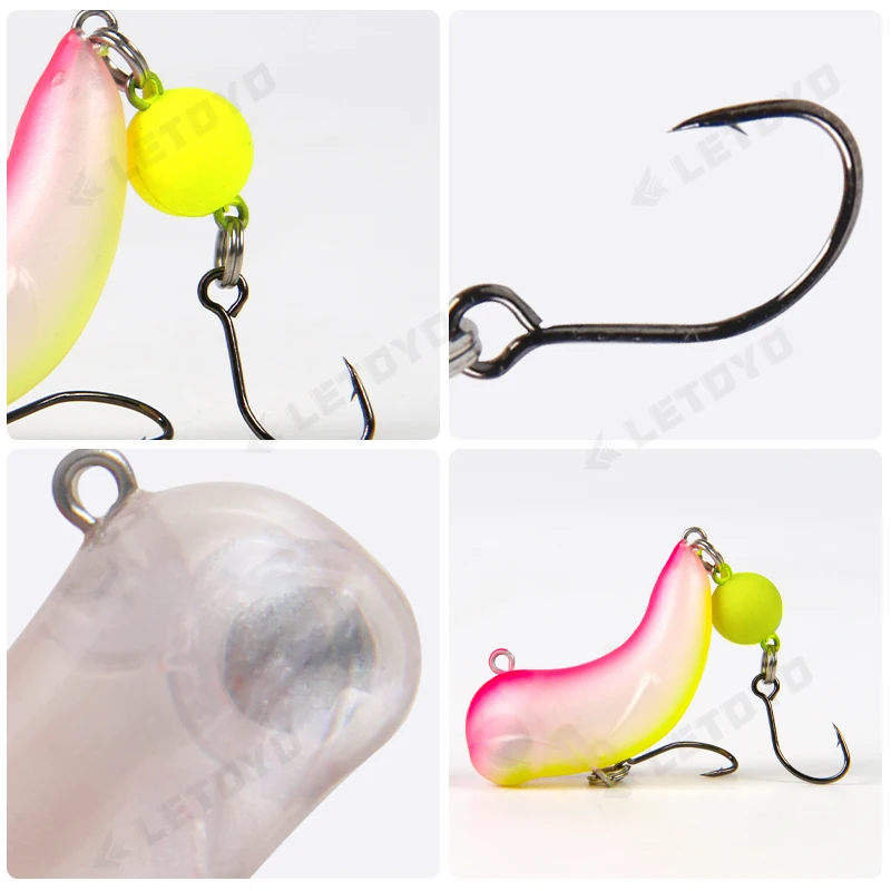 LETOYO Jerkbait vibración – Señuelo para trucha y perca - imagen 5
