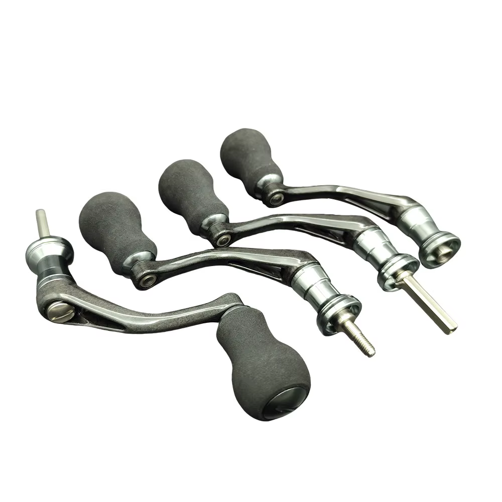 Manivela carbono con perilla EVA para carrete spinning – Recambio universal - imagen 4