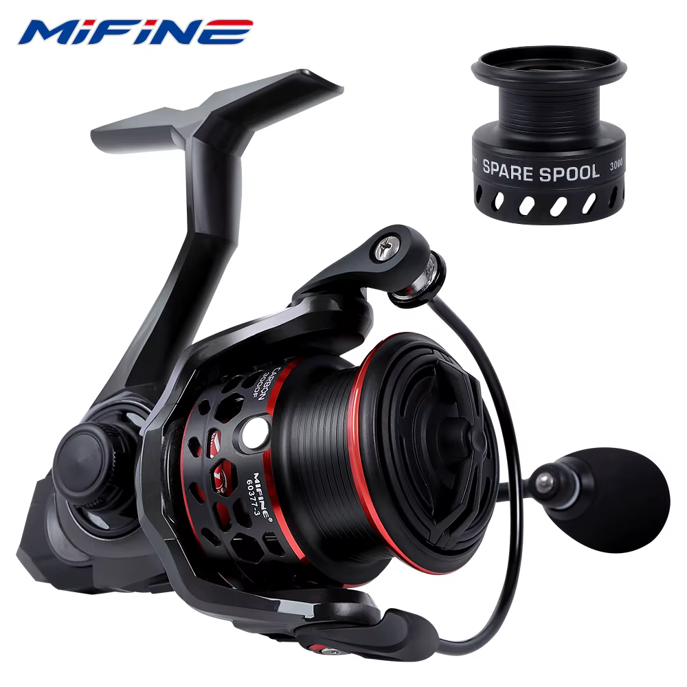 MIFINE Carrete Spinning de Carbono 5.1:1 – Agua Salada y Dulce - imagen 2