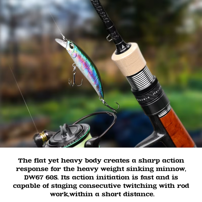 Tsurinoya 60S Jerkbait – Señuelo 60mm 6,1g para lubina y trucha - imagen 4