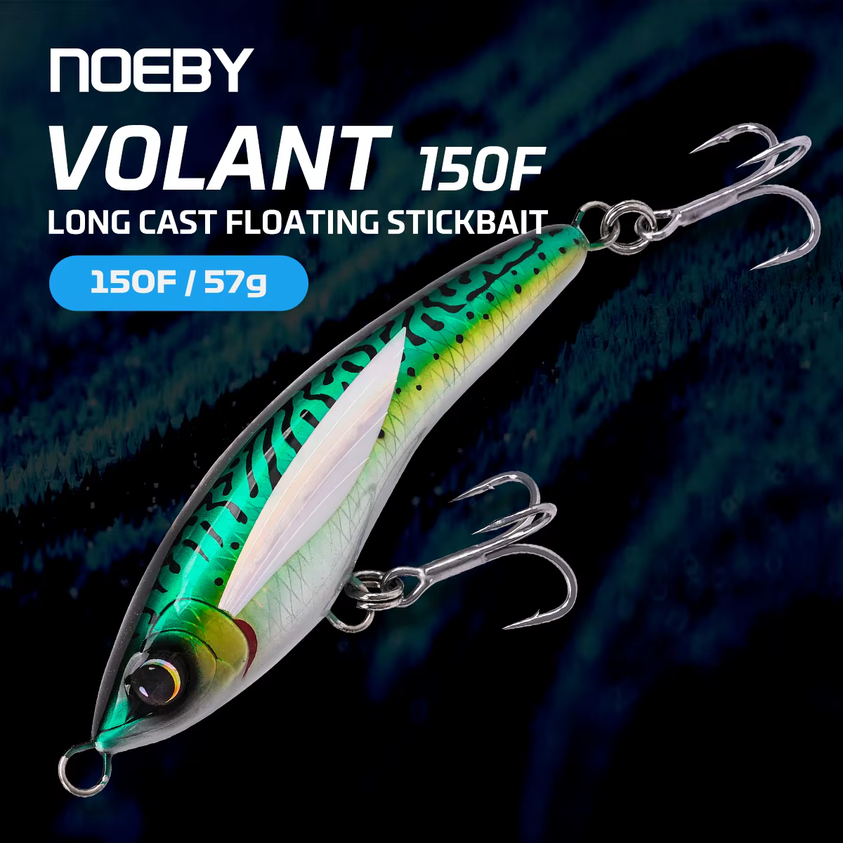 NOEBY Volant 150 mm: Stickbait Flotante Largo Alcance – Superficie - imagen 2
