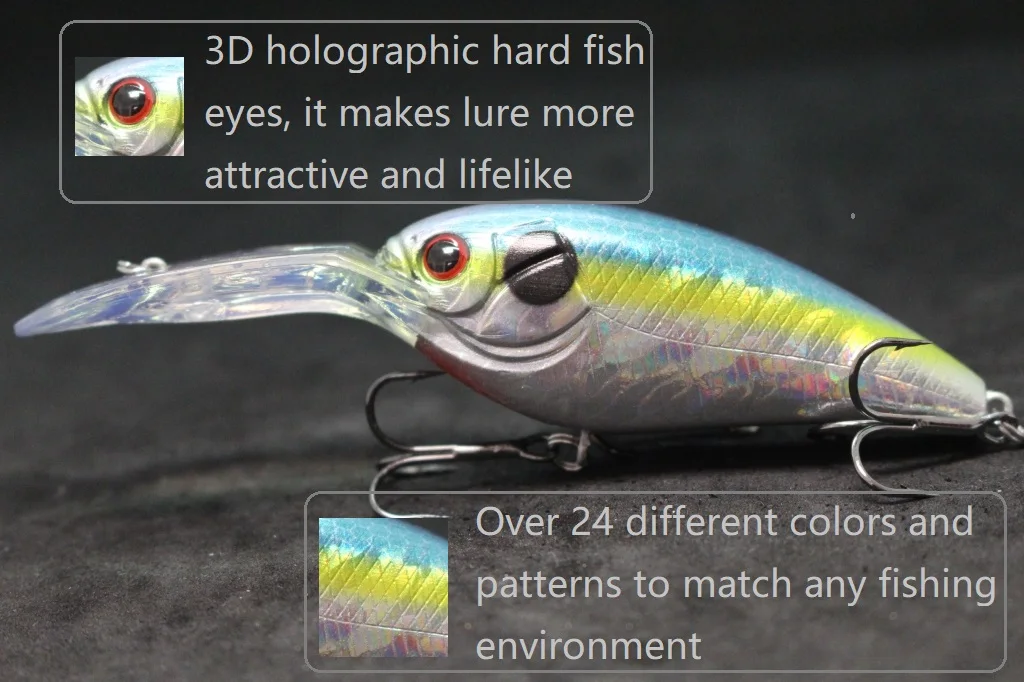 WLure Crankbait variedad de colores disponibles