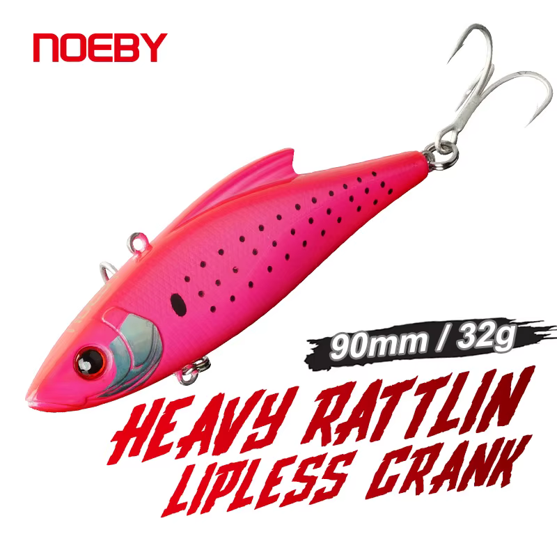 Crankbait sin labios NOEBY Heavy Rattlin – Vibración para agua salada