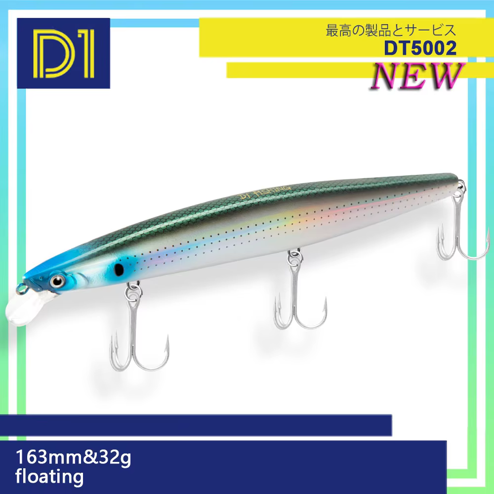 Wobbler Minnow D1 160F 32G – Lubina y trucha mar - imagen 4