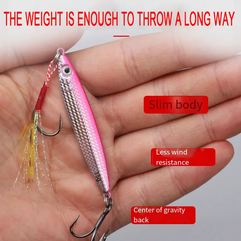 Cuchara Jig Spoon para lubina, pesca desde costa - imagen 5