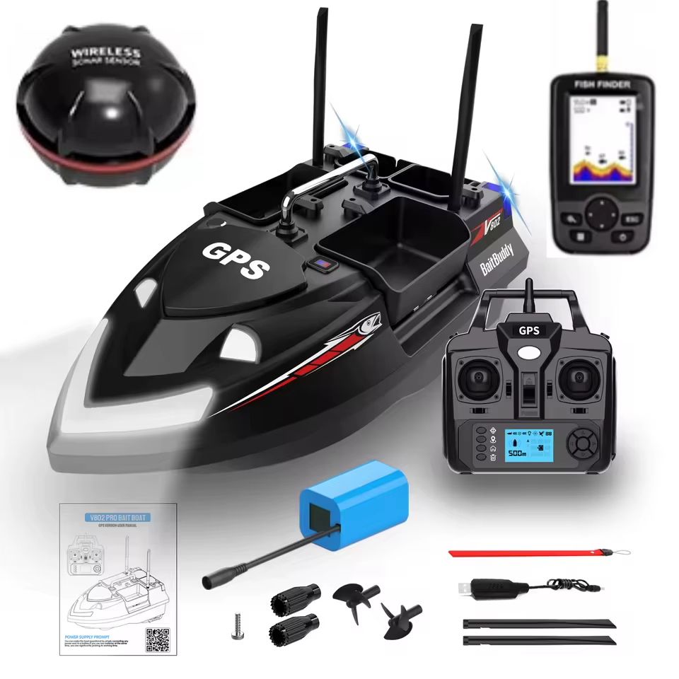 Barco cebo RC con sonar V802 Pro – retorno automático - imagen 3