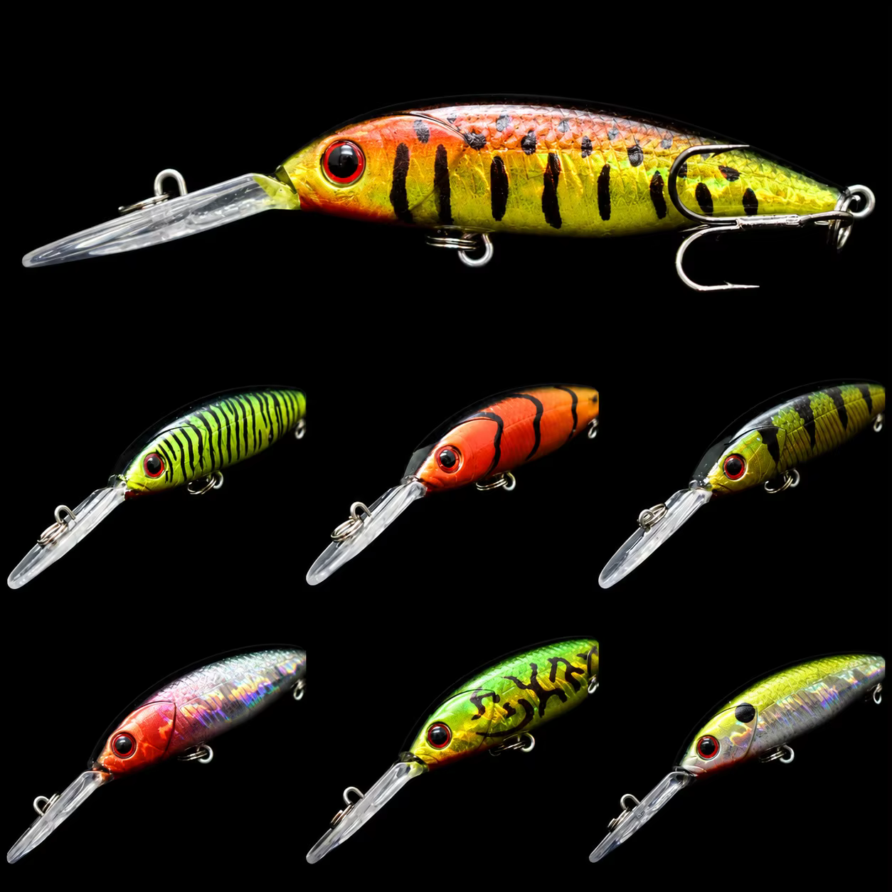 WLure Minnow Crankbait Flotante para Carpa – Señuelo de superficie - imagen 5