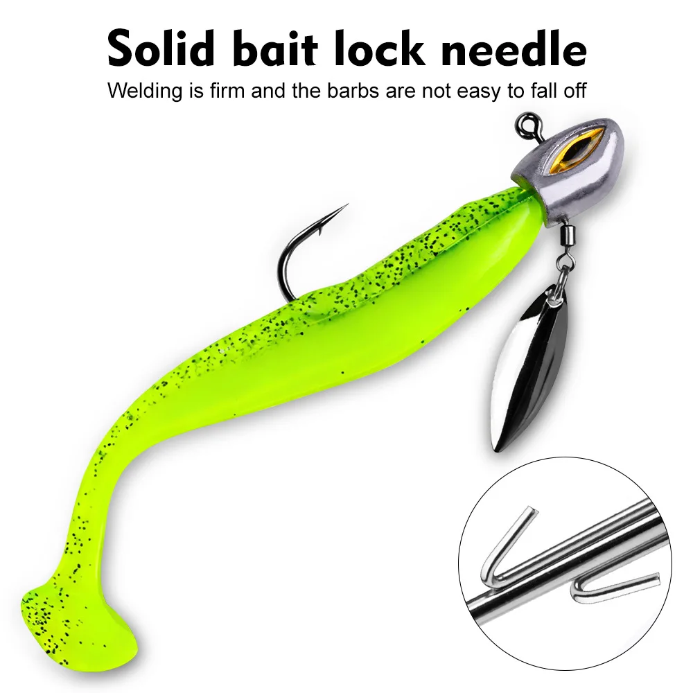 Jig head Underspin con pala giratoria LHFSH para vinilo