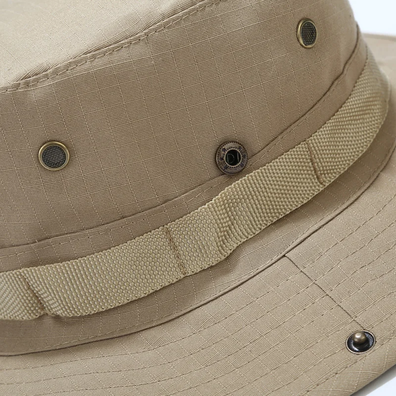 Gorra boonie de camuflaje con diseño táctico