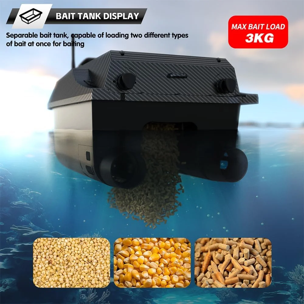 Versión Fishfinder con sonda de sonar y pantalla de buscador de peces conectada