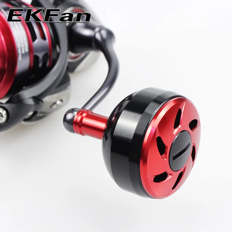 Perilla instalada en un carrete baitcasting en acción