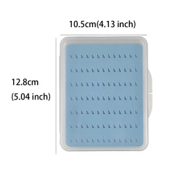 Caja para Moscas Aventik – Transparente con Espuma Azul
