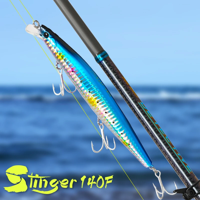 TSURINOYA Stinger 140S Jerkbait – Señuelo superficie para lubina - imagen 2