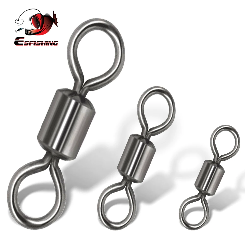Conectores Snap Brads de acero inoxidable ESFISHING – rodamiento bolas
