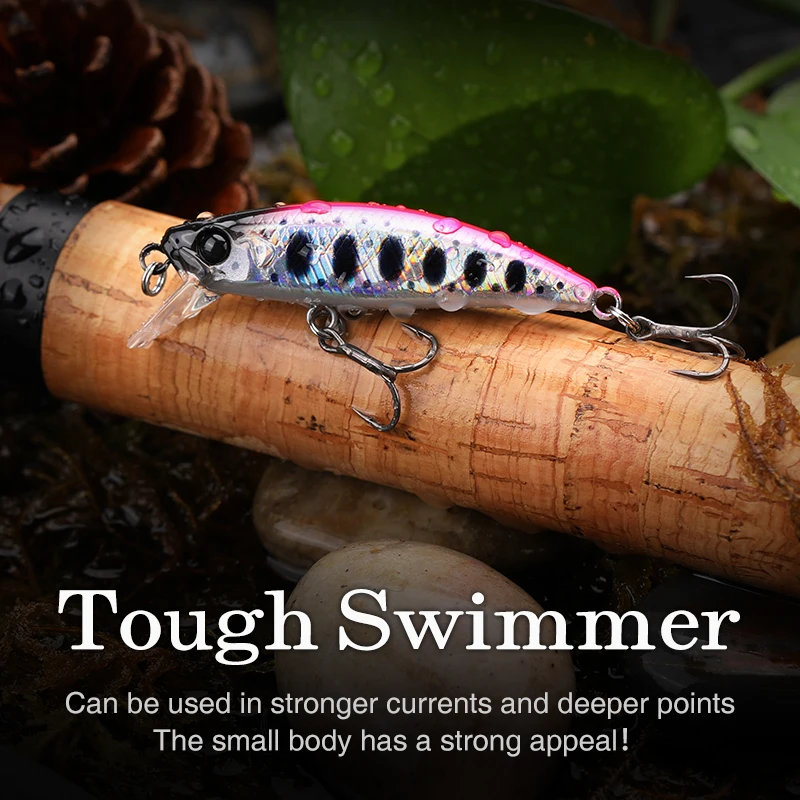 TSURINOYA Intruder 51S - Crankbait Minnow 51mm, 5,8 g para trucha - imagen 2