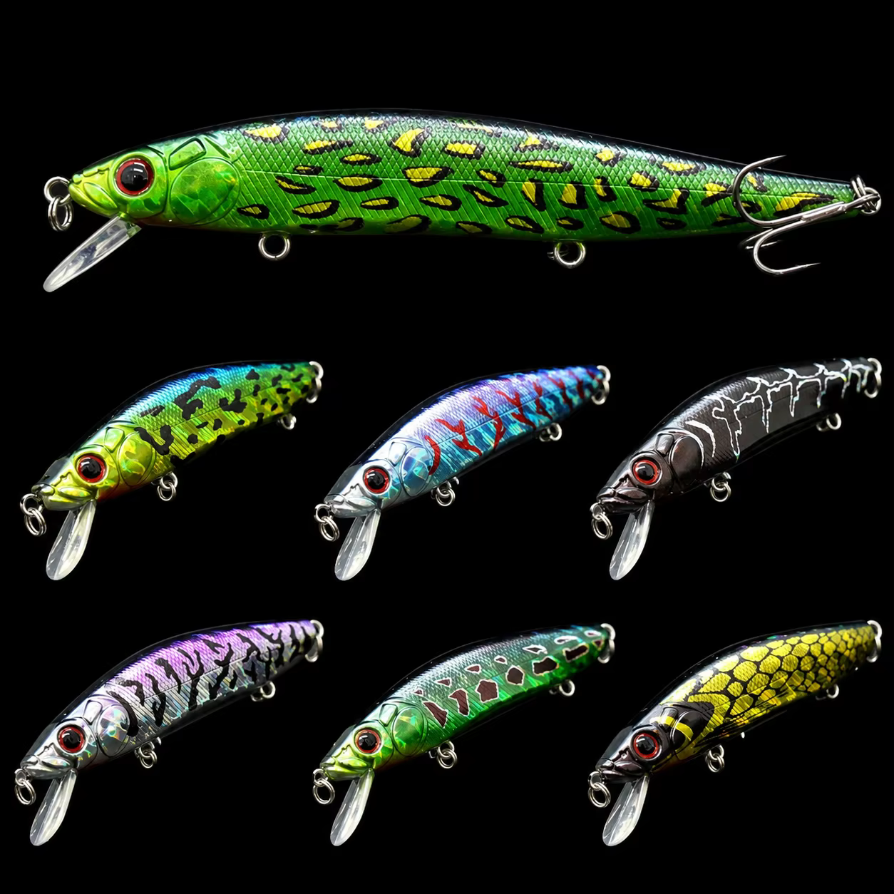 WLure M262 Señuelo Jerkbait flotante para black bass y lucio - imagen 5