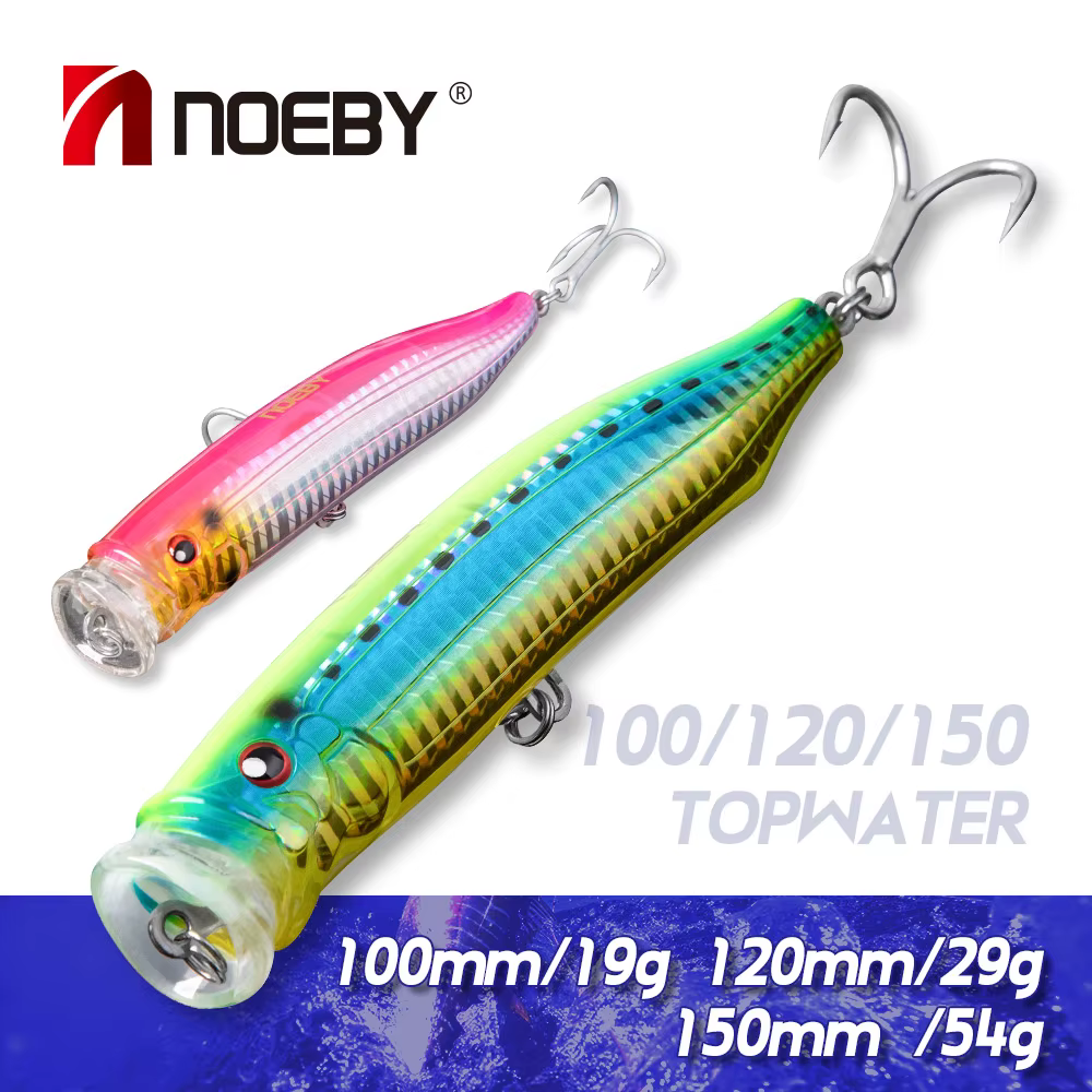 Noeby Popper Topwater Wobbler duro señuelo para atún y GT - imagen 3