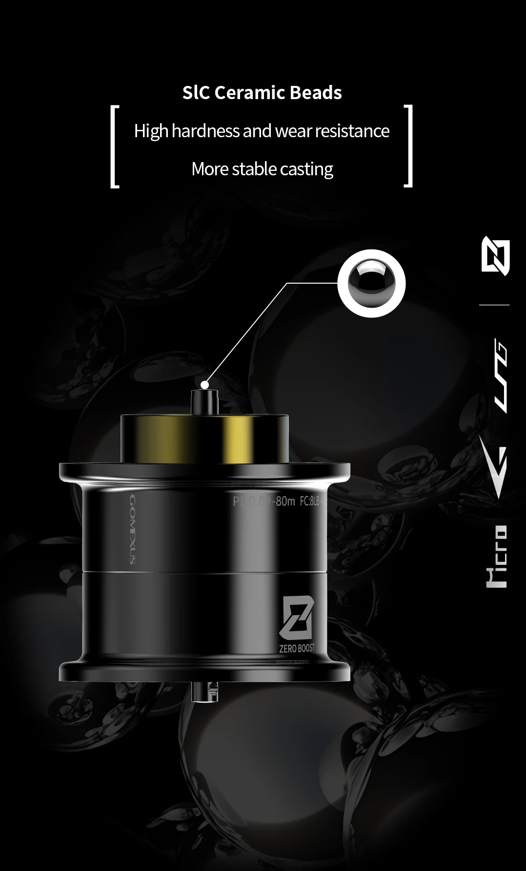 Carrete Gomexus OZ100 para Steez SV TW - Super duraluminio - imagen 5