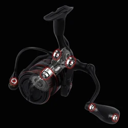 MIFINE Carrete Spinning de Carbono 5.1:1 – Agua Salada y Dulce