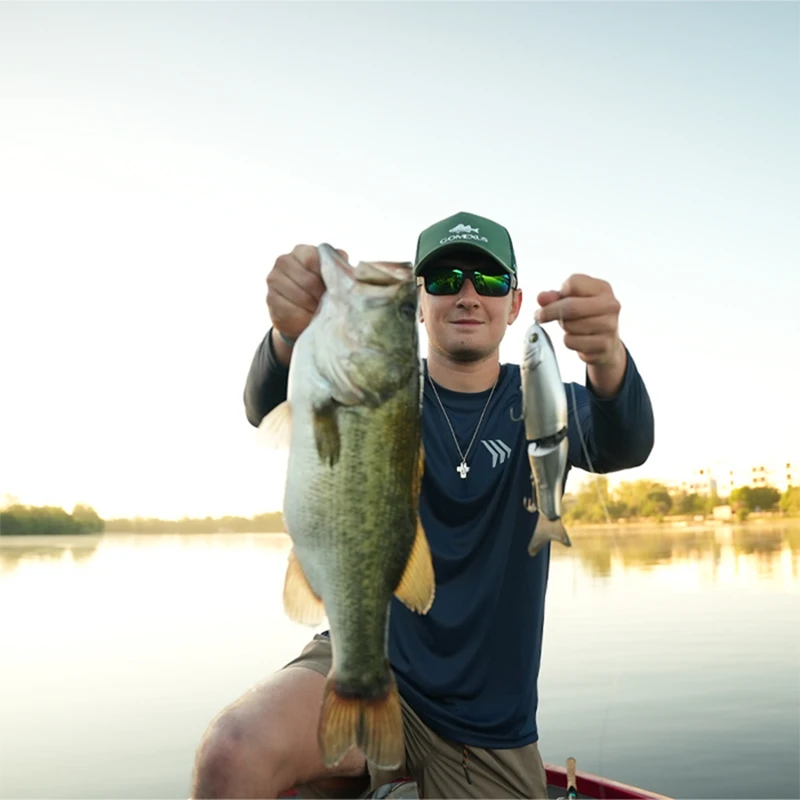 Gomexus Cyberbait 240 Swimbait Glide de aluminio con labio y colas - imagen 4