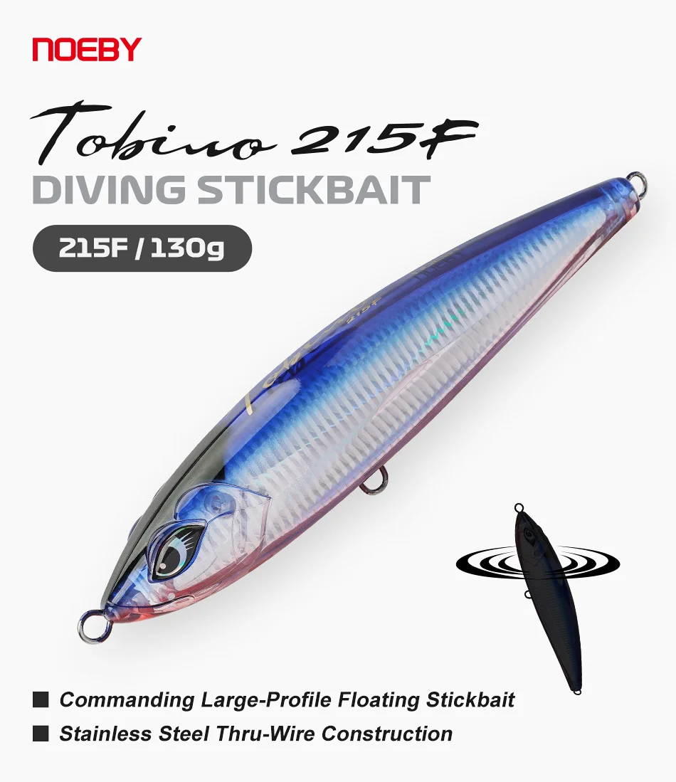 NOEBY Tobiuo Stickbait cebo duro flotante para pesca en alta mar