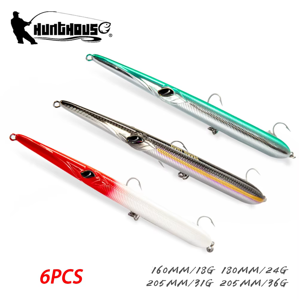 Señuelo Hard Pencil Hunthouse – Flotante y Hundido para Bluefish y Atún Aguja - imagen 4