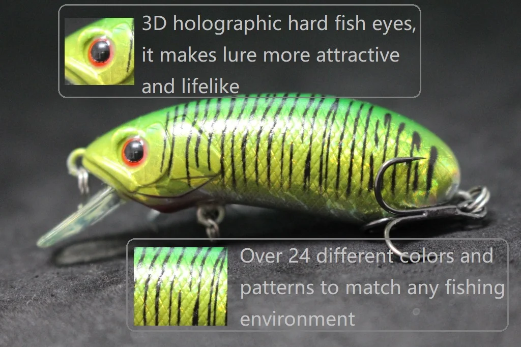 Señuelo en acción de pesca
