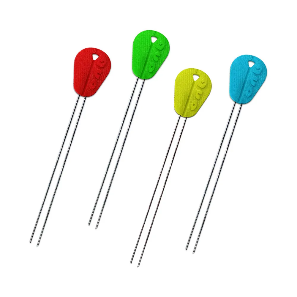 Aguja doble Quo Fishing para fijar cebo en surfcasting cebos duros