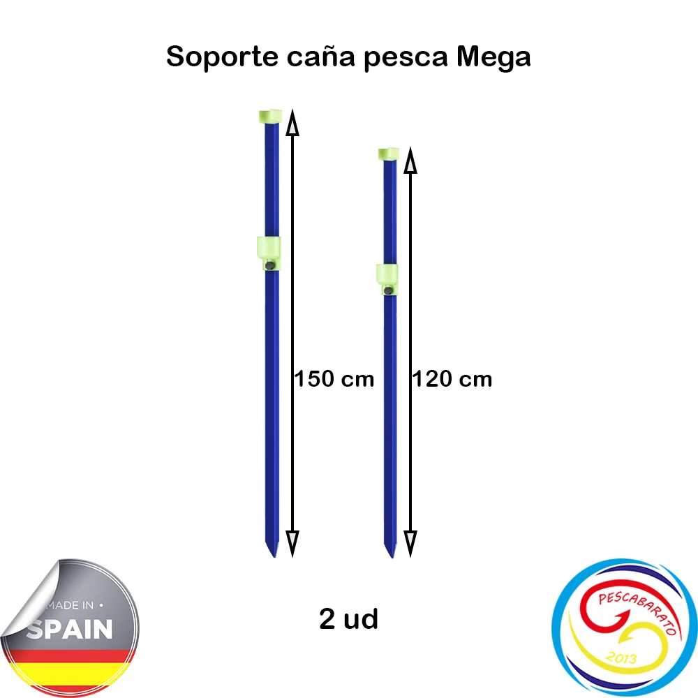 Pescabarato 2013 Soporte Surfcasting – Horquilla y Vaso Fosforescente - imagen 2