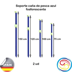 Pescabarato 2013 soporte cañas surfcasting fosforescente azul