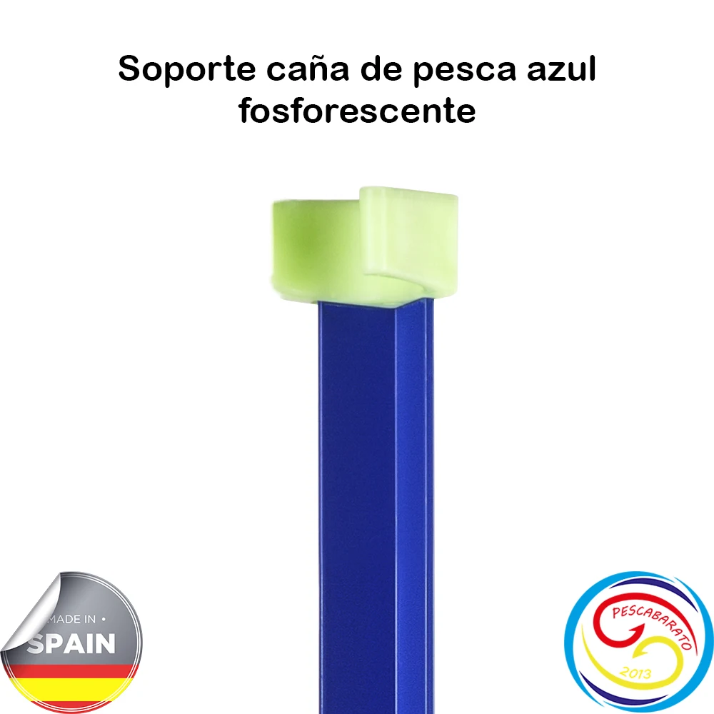 Pescabarato Soporte Caña Surfcasting Azul Fosforescente - imagen 4